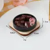 Chaveiro de Comida Simulada Teppanyaki Brinquedo de Comida Japonesa Pingente de Sopa Sopa de Miso Sopa de Costela de Porco Pingente Divertido de Comida