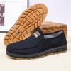 Zapatos de Tela del Viejo Pekín para Hombre Zapatos de Lona Casuales con Suela Suave para Personas Mayores Zapatos de Papá para Hombres de Mediana Edad Zapatos de Trabajo para Peluquería