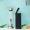 Amazon Best-Seller Internacional Pilar de Cristal Natural Garrafa de Pedra Energética de Cristal Copo de Cristal com Impressão