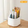 Porta lápices giratorio de 360 grados BNBS con múltiples compartimentos, caja de almacenamiento para rotuladores de estudiante, organizador de escritorio para cosméticos