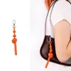 Ins Colorido Corda de Couro PU com Nó Duplo Pingente Criativo para Celular Nicho Versátil Pingente para Bolsa Pingente Chaveiro Joia