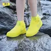 Cobre-sapatos de látex, cobre-sapatos integrados à prova de chuva para homens e mulheres, portátil para uso externo, espessado, antiderrapante, resistente ao desgaste, alta elasticidade, descartável para tempo chuvoso