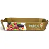 Bandeja Desechable Universal Forma de Barco Bandeja Fina para Empaque de Frutas Caja para Fresas Bandeja de Papel para Frutas Comercial Venta al por Mayor