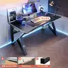 Mesa de computador, mesa de trabalho, conjunto de mesa e cadeira para jogos em casa, mesa simples para quarto, estação de trabalho, mesa de estudo, mesa de escritório para apartamentos de aluguel