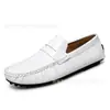 Zapatos de Beanie de Negocios para Hombre de Cuero Brillante de Vaca, Talla Grande, Ligeros, Sencillos, Slip-On, Mocasines, Zapatos Formales para Hombre