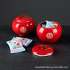 Tarro de té de manzana de cerámica transfronterizo, tarro de dulces, tarro sellado a prueba de humedad, celebración de boda, regalo de mano, decoración, alcancía
