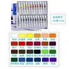 Meibang Qifu Tinta Aquarela 24 Cores Lavável Conjunto de Arte para Crianças e Iniciantes Conjunto de Aquarela Guache