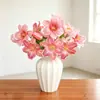 Ramo de flores artificiales de tulipán abierto para decoración de escenas, arreglo de tulipanes realista de alta gama, arte floral, flores artificiales