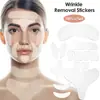 Fornecimento direto transfronteiriço de adesivos de silicone antirrugas, autoadesivos, projetados para reduzir a aparência de linhas na testa, sulcos nasogenianos e rugas no pescoço e colo, bem como rugas ao redor dos olhos.
