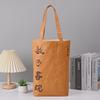 Bolso de mano de papel DuPont hecho con patrón de amasado lavado, resistente al desgarro, para compras y con cremallera con botón a presión, logotipo impreso, bolsa de papel DuPont