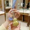 Colgante Llavero Dorado de Año Nuevo, Oro Puro, Buena Suerte y Éxito, Colgante para Bolso de Teléfono con Forma de Calabaza, Pequeño Regalo