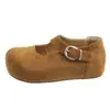 2026 Verão Novo Versátil Moda Fivela Única Rasteirinhas Mary Janes Confortáveis Retro Solado Macio Não Cansa os Pés Mocassins