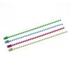 Material de joyería DIY, cadena de metal de 11 cm con forma de onda para niños, cadena de cuentas, cadena de etiquetas de colores, cadena de cuentas pequeñas, accesorios para llavero