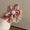 Verão Nova Atmosfera Retro Pérola Flor Intestino Grosso Anel de Cabelo Moda Alta Elasticidade Rabo de Cavalo Amarrar Cabeça Borracha Tendão Corda de Cabelo
