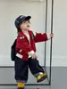 Abrigo para Bebé Niño Estilo Otoño Versión Coreana Ropa Infantil 2026 Nuevas Llegadas Ropa de Otoño para Niños Conjunto de Pantalones de Mezclilla para Niños Estilo Otoño