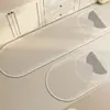 Estilo Wabi-Sabi Japonês Cozinha Especial Absorvente Antiderrapante Tapete de Pé de Duas Peças Pad Resistente a Manchas Fácil de Limpar Banheiro Tapete de Secagem Rápida