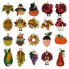 Pavo de Acción de Gracias Goteando Aceite Maíz Calabaza Colgante de Aleación de Zinc Cadena de Teléfono Móvil DIY Colgante para Llavero Accesorios de Joyería