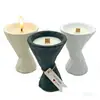 Portavelas Perfumado de Cemento de Alta Gama Nafos Factory Decoración de Ambiente para Dormitorio Velas de Cera de Soja Hechas a Mano Aromaterapia