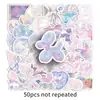 50 Pegatinas Coloridas, Soñadoras, Lindas, Sanadoras, Suaves y Adorables para Fundas de Teléfono, Cuadernos y Decoraciones de Bicicleta