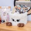 Cesta de Almacenamiento Tejida de Cuerda de Algodón de Dibujos Animados Personalizada, Cesta de Almacenamiento Linda, Cesta de Almacenamiento de Cachemira, Cesta de Almacenamiento para Escritorio en Casa, para Juguetes, Snacks