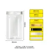 Botellas de Plástico Grado Alimenticio para Mascotas, Latas para Empaque de Snacks, Botellas de Boca Ancha Selladas para Almacenamiento, Botellas de Plástico Transparente para Crema para Mascotas