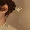 Super hada dulce flor de durazno borla de pelo pasador para el pelo de niña en la parte trasera de la cabeza clip para el pelo accesorios para el cabello de ropa china tocado venta al por mayor