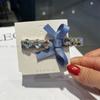 Horquilla de Lazo con Pedrería de Lujo Ligero Estilo Coreano Escape Princesa Dulce Elegante Estilo Femenino Horquilla Lateral Accesorios para el Cabello Nuevo Estilo