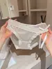 Un toque de luz de luna~ Bragas de satén y encaje estilo francés, sexys, con un delicado lazo, entrepierna de algodón puro transpirable, tanga para mujer