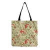 Bolso de hombro con estampado de flores al por mayor de fábrica plegable versátil gran capacidad Bolso de mano portátil para mujer para salir