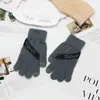 Guantes Cálidos Estilo Coreano para Invierno, Engrosados para Ciclismo, Separados por Dedos, a Prueba de Frío, Felpa de Cristal de Terciopelo para Pantalla Táctil, Lindos para Mujer Estilo Nuevo