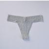 Ropa Interior Sexy Europea y Americana Transfronteriza para Mujer, Ropa Interior de Encaje Transparente en Forma de V, Tanga Sin Costuras de Cintura Baja, Tanga T para Mujer