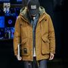 Invierno 85% plumón de pato blanco chaqueta corta de plumón para hombre holgada 2023 nueva herramienta con capucha otoño e invierno cálida ocio exterior