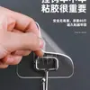 Gancho transparente fuerte sin costuras multiusos sin perforaciones gancho de carga una gran cantidad de gancho adhesivo de acero inoxidable para venta al por mayor autoadhesivo