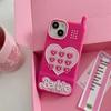 Barbie Big Brother Apple 14Promax Capa de telefone estéreo desenho animado Silicone 12 Full Soft 11 para iPhone 13