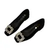 Zapatos Negros de Tacón Alto con Punta Cuadrada para Mujer, Tacón Grueso, Nuevo Modelo 2026, Zapatos Individuales Versátiles Estilo Francés Mary Jane con Punta Cuadrada y Pedrería para Mujer