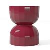 Mesa esquinera creativa de reloj de arena rojo en línea estilo nórdico ins para el hogar apartamento pequeño sala de estar mesa de café pequeña almacenamiento simple mesa auxiliar de sofá