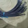 Manguera de entrada de agua fría y caliente trenzada de metal de acero inoxidable 304, tubería de agua para inodoro, calentador de agua, tubería de conexión de alta presión de 4 puntos para el hogar