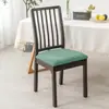 Juego de Fundas Elásticas de Punto para Sillas de Comedor para Hogar y Hotel, Funda Completa para Silla, Nuevo Modelo Transfronterizo, Color Sólido Simple