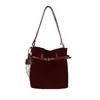 Moda 2025 Nuevo Elegante Versátil Retro Gamuza Bolso de Mano Bolso de Hombro Bolso Pequeño de Moda