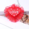 Impressão I LOVEYOU pétalas pêssego coração decoração de casamento casamento amor quarto de casamento imprensa cama flor papel em forma de coração