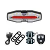 Nuevo Señalador de Giro LED Rojo y Amarillo Intermitente para Bicicleta con Control Remoto Inalámbrico y Carga Solar, Luz Trasera de Advertencia