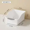 Caja de almacenamiento para esquina de gabinete, organizador para huecos de cocina del hogar, canasta para especias, canasta de plástico tipo cajón para clasificar y organizar artículos
