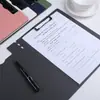 Pasta A4 Prancheta para Reunião de Escritório Abertura Horizontal e Vertical Prancheta de Clipe Plástico PP para Dados Armazenamento de Provas de Aluno Clip