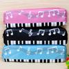 Estojo de Lápis com Nota de Piano para Alunos do Ensino Fundamental, Bolsa Pequena para Material Escolar, Camada Única Tamanho Pequeno, Logotipo Personalizável, Estilo Coreano Tendência