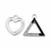 Exquisito Colgante de Corazón Geométrico Triangular DIY para Collar, Accesorios de Joyería Directamente del Fabricante, Se Puede Mezclar y Enviar Transfronterizo