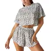 2024Wildberries Transfronterizo Nuevo Pijama de Moda con Estampado de Leopardo Pijama Sexy para Damas Europeas y Americanas