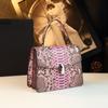 Bolso Único Nuevo con Cabeza de Serpiente Moda Versátil Bolso de Hombro Bolso de Mano con Estampado de Serpiente para Mujer Bolso Cruzado Versátil para el Trabajo
