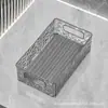 Caja de almacenamiento transparente de escritorio caja de almacenamiento de cosméticos cesta de almacenamiento de aperitivos y artículos diversos caja de almacenamiento transparente joyero