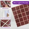 Adesivos de parede autoadesivos 2D brilhantes à prova d'água de vinil mais vendidos internacionalmente, adesivos de azulejo autoadesivos para cozinha e banheiro 30x30cm
