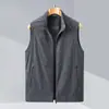 ¡Línea de Lujo Ligero! ¡El artículo definitivo para superponer! ¡Ligero, Transpirable, Resistente al Agua! Chal Casual Deportivo para Hombre con Cuello Alto